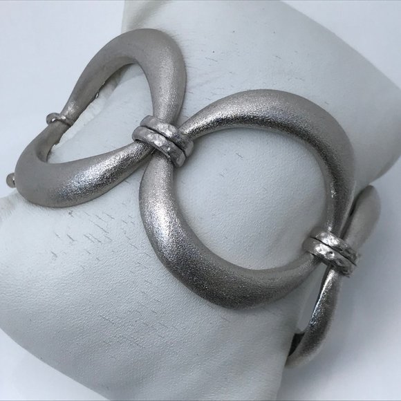 Rivka Friedman Bracelet Silver Tone Oval Link Togg - Picture 10 of 10